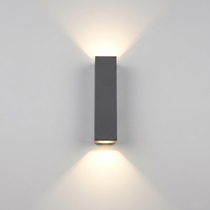 Waterproof LED Outdoor Wall Light – Up & Down Rectangular Garden Light