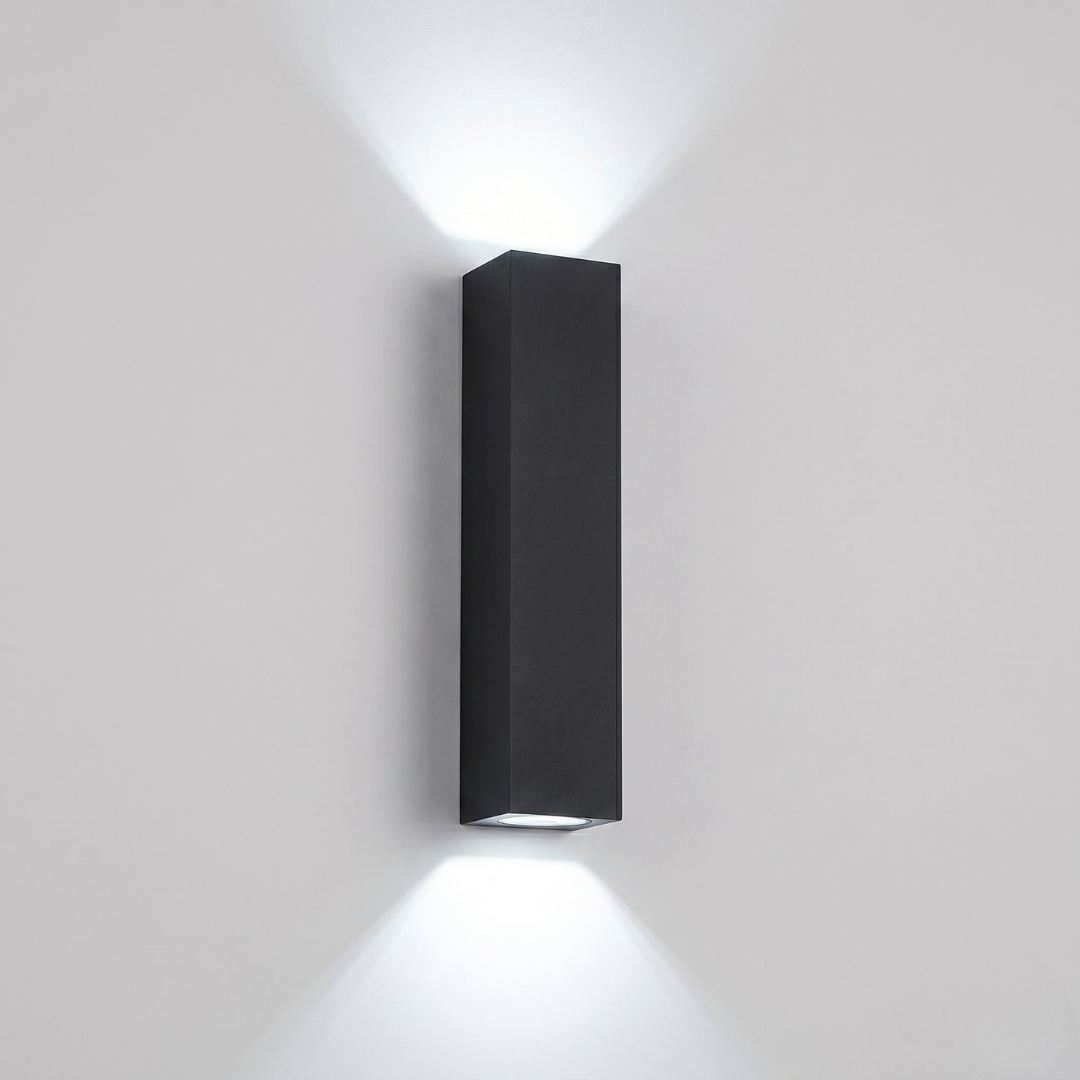 Waterproof LED Outdoor Wall Light – Up & Down Rectangular Garden Light