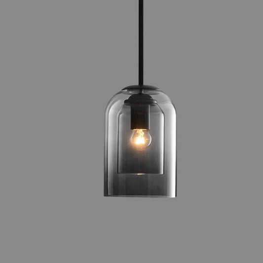 Double Glass Pendant Indoor Lamp Light
