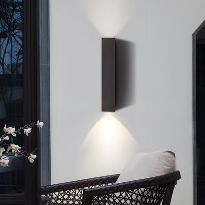 Waterproof LED Outdoor Wall Light – Up & Down Rectangular Garden Light