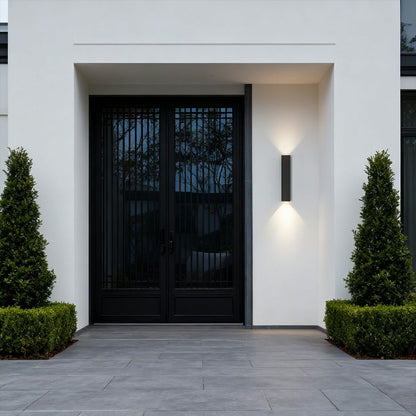 Waterproof LED Outdoor Wall Light – Up & Down Rectangular Garden Light