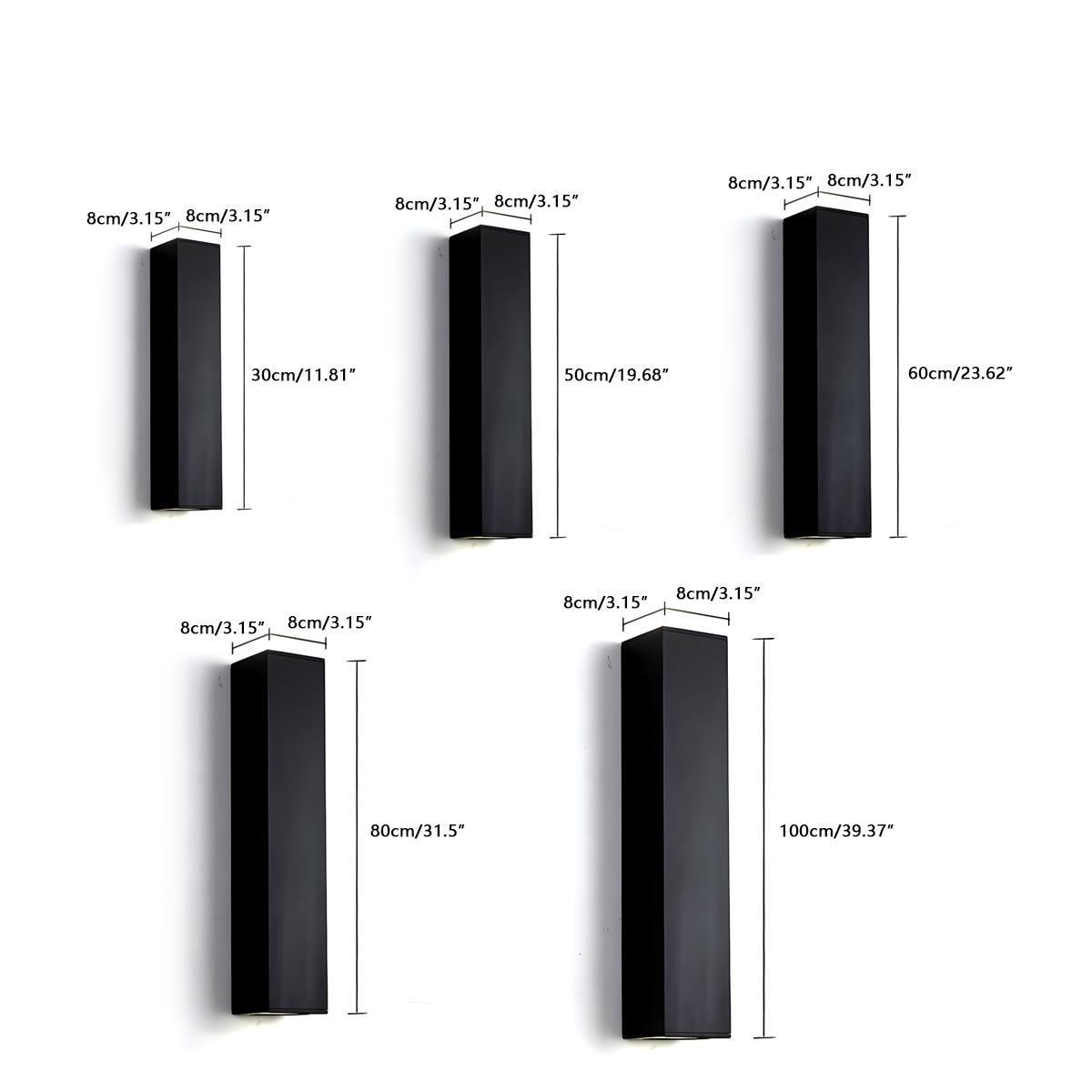 Waterproof LED Outdoor Wall Light – Up & Down Rectangular Garden Light