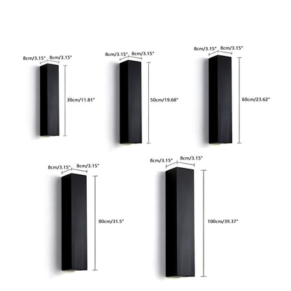Waterproof LED Outdoor Wall Light – Up & Down Rectangular Garden Light
