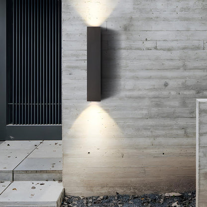 Waterproof LED Outdoor Wall Light – Up & Down Rectangular Garden Light
